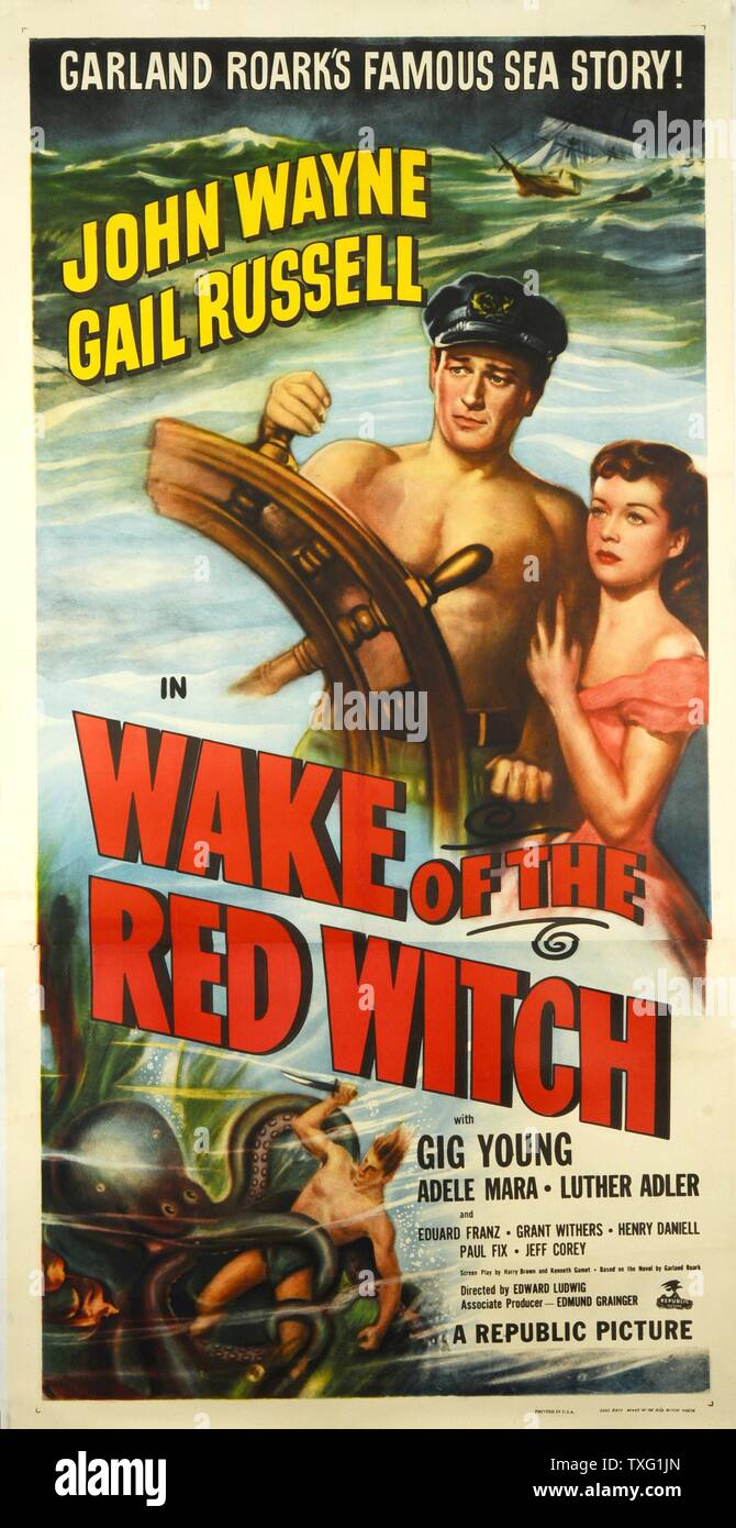 Riattivazione della strega rossa Anno : 1948 USA Direttore : Edward Ludwig John Wayne, Gail Russell Poster (USA) Foto Stock
