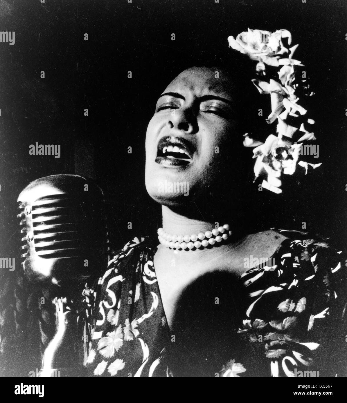 Billie Holiday, nato Eleanora Fagan, African American jazz cantante e cantautore. Foto Stock