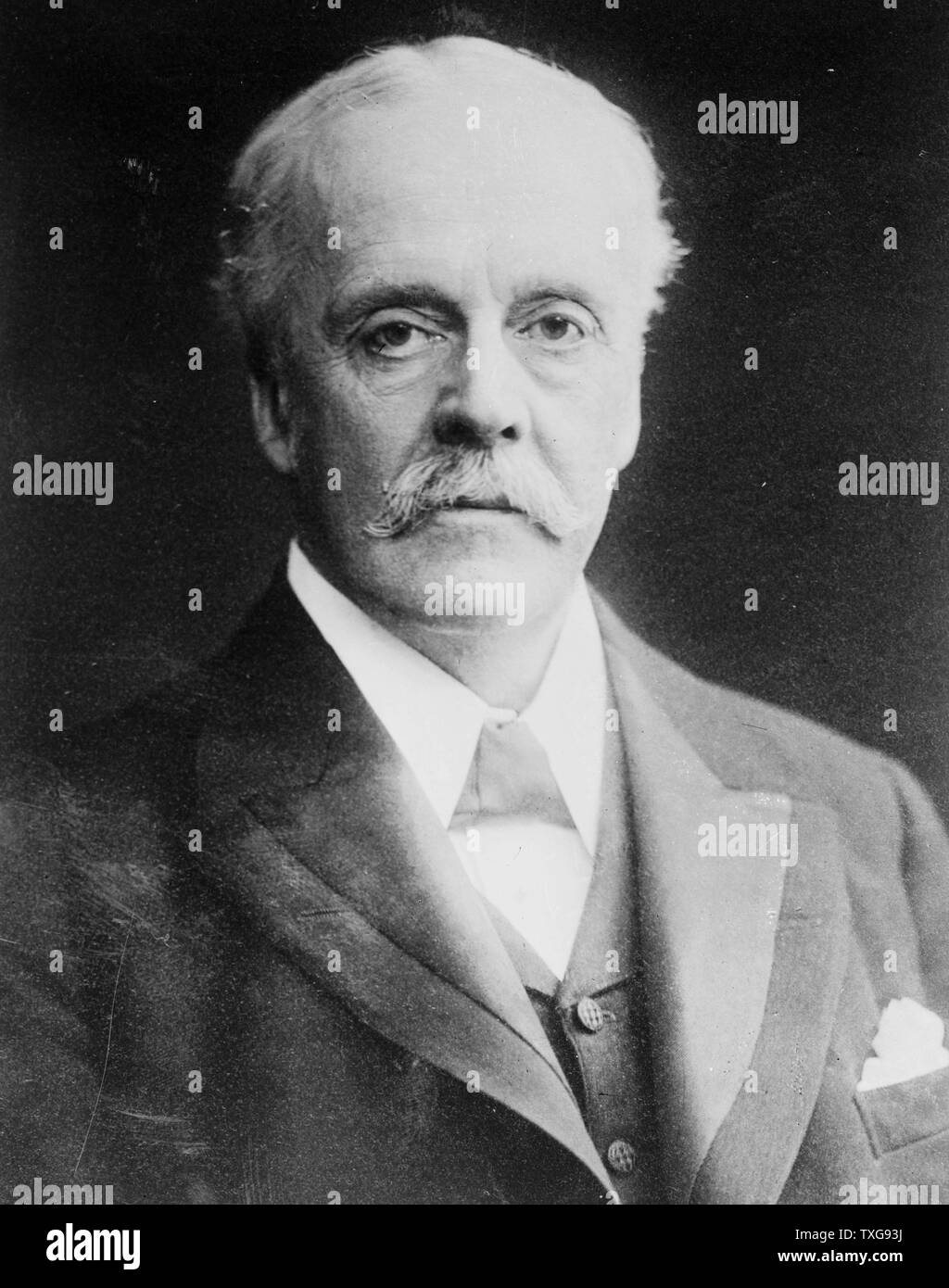 Arthur James Balfour, conservatore britannico politico e statista Primo Ministro del Regno Unito (1902-1905). Nella Dichiarazione Balfour 1917, promettente gli ebrei una sede nazionale in Palestina Foto Stock