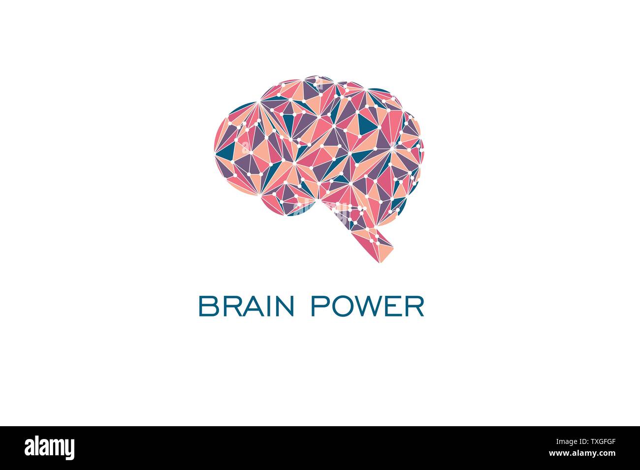 Brain power concetto, vettore Illustrazione Vettoriale