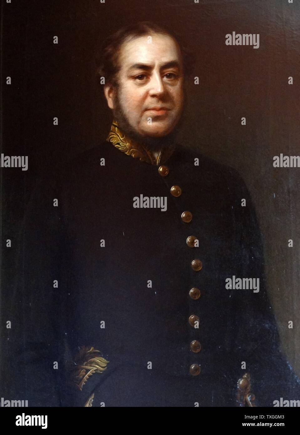Ritratto di Benjamin Disraeli, 1° Conte di Beaconsfield (1804-1881) British politico conservatore e scrittore, che per due volte è servito come primo ministro. Datata del XIX secolo Foto Stock