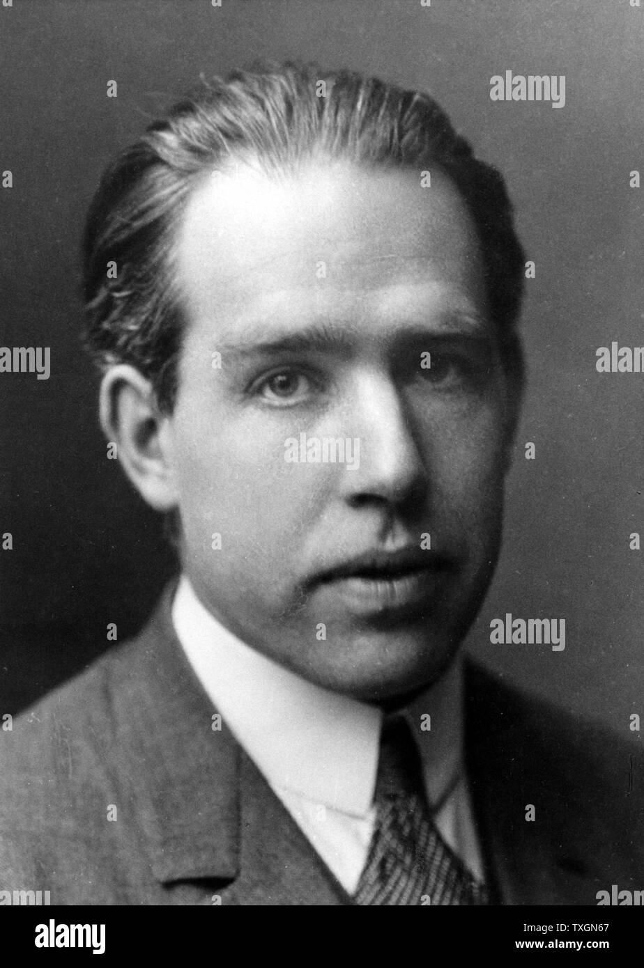 Bohr, Niels Henrik David (1885-1962) fisico danese. Teoria Quantistica. Premio Nobel per la fisica 1922 Foto per gentile concessione della Fondazione Nobel Foto Stock