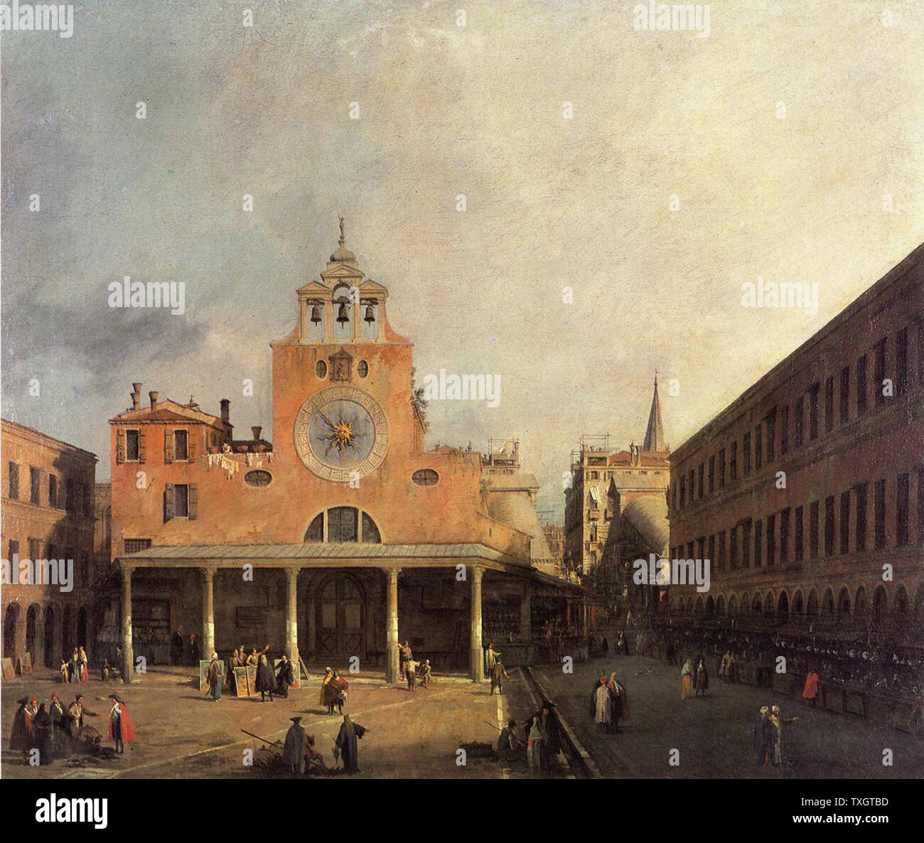 Giovanni Antonio Canal Canaletto a.k.a - San Giacomo De Rialto Foto Stock