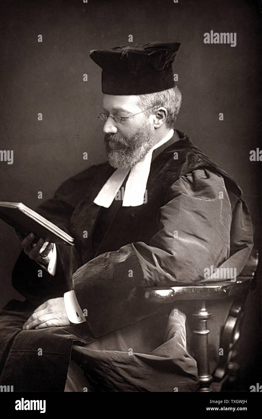 Hermann Adler (1839-1911) tedesco-nato il Rabbino Capo del regno congregazioni dell'Impero Britannico dal 1891 in successione a suo padre, Nathan Marcus Adler c1894 Fotografia Londra Foto Stock