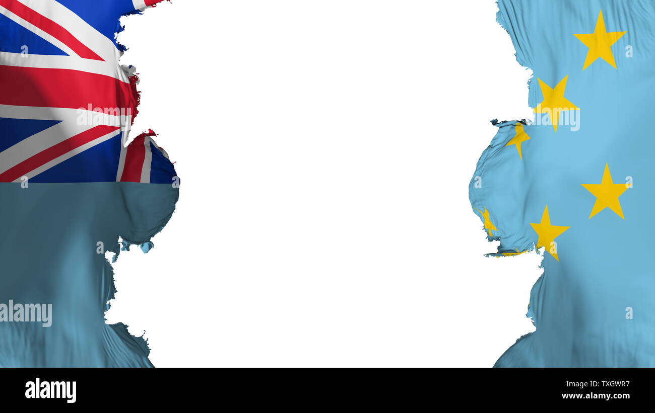 Brillare Tuvalu bandiera Foto Stock