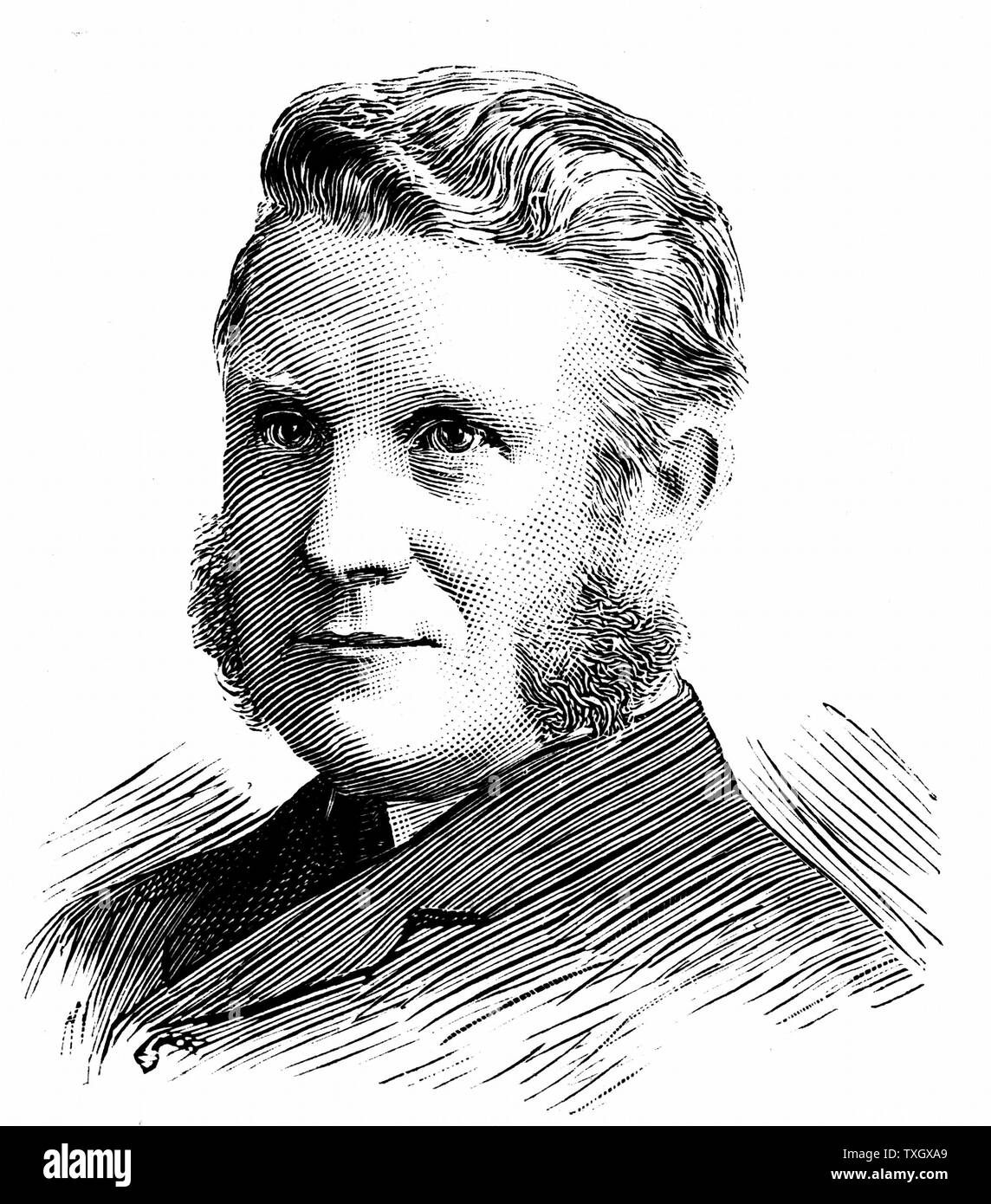 William Arrol (1830-1913) Scottish ingegnere civile: costruito secondo Tay ponte ferroviario (1882-87), il Ponte Forth Railway (1883-90) e il Tower Bridge di Londra (1886-94) incisione Foto Stock