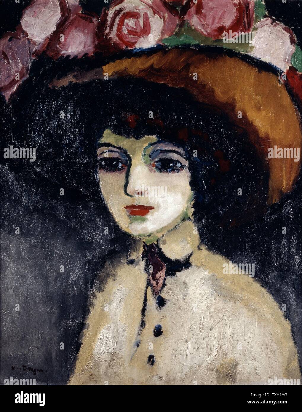 Kees van Dongen Franco-Dutch School La Parisienne de Montmartre 1903 olio su tela di Le Havre, Musée des Beaux-Arts André Malraux Foto Stock