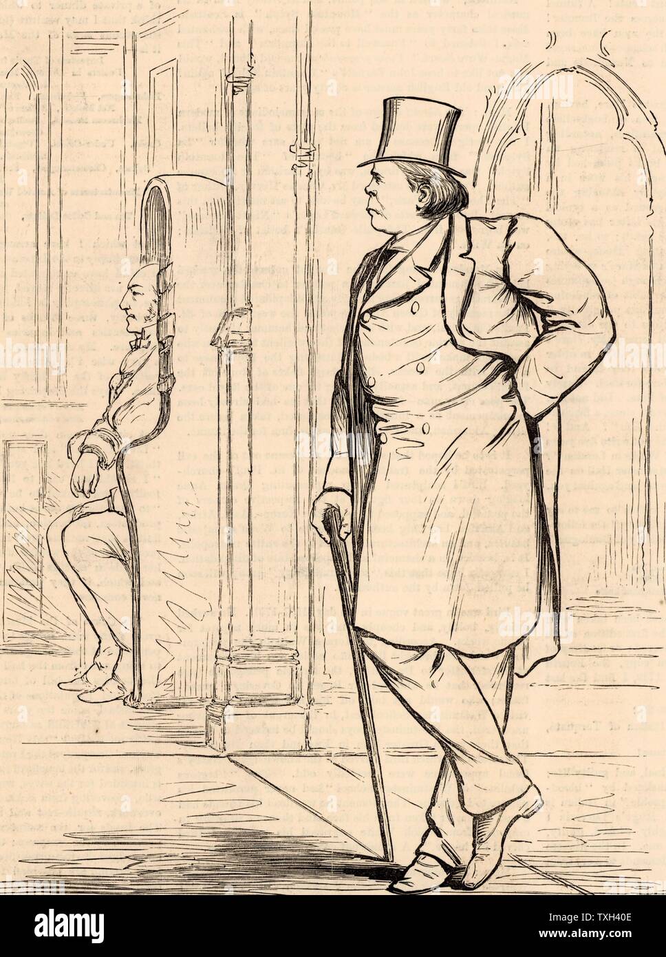 A FREDDO". Charles Bradlaugh (1833-1891) politico inglese, libero pensatore e riformatore sociale, nato Hoxton, Londra. Insegnato sotto il nome di "iconoclasta". Eletto membro del Parlamento di Northampton nel 1880, egli ha rifiutato di prestare giuramento di fedeltà ed è stato espulso dalla casa. Rieletto e respinti fino al 1886 quando egli ha infine preso il giuramento. Incisione da "l'llustrated London News" (Londra, 3 luglio 1880). Foto Stock