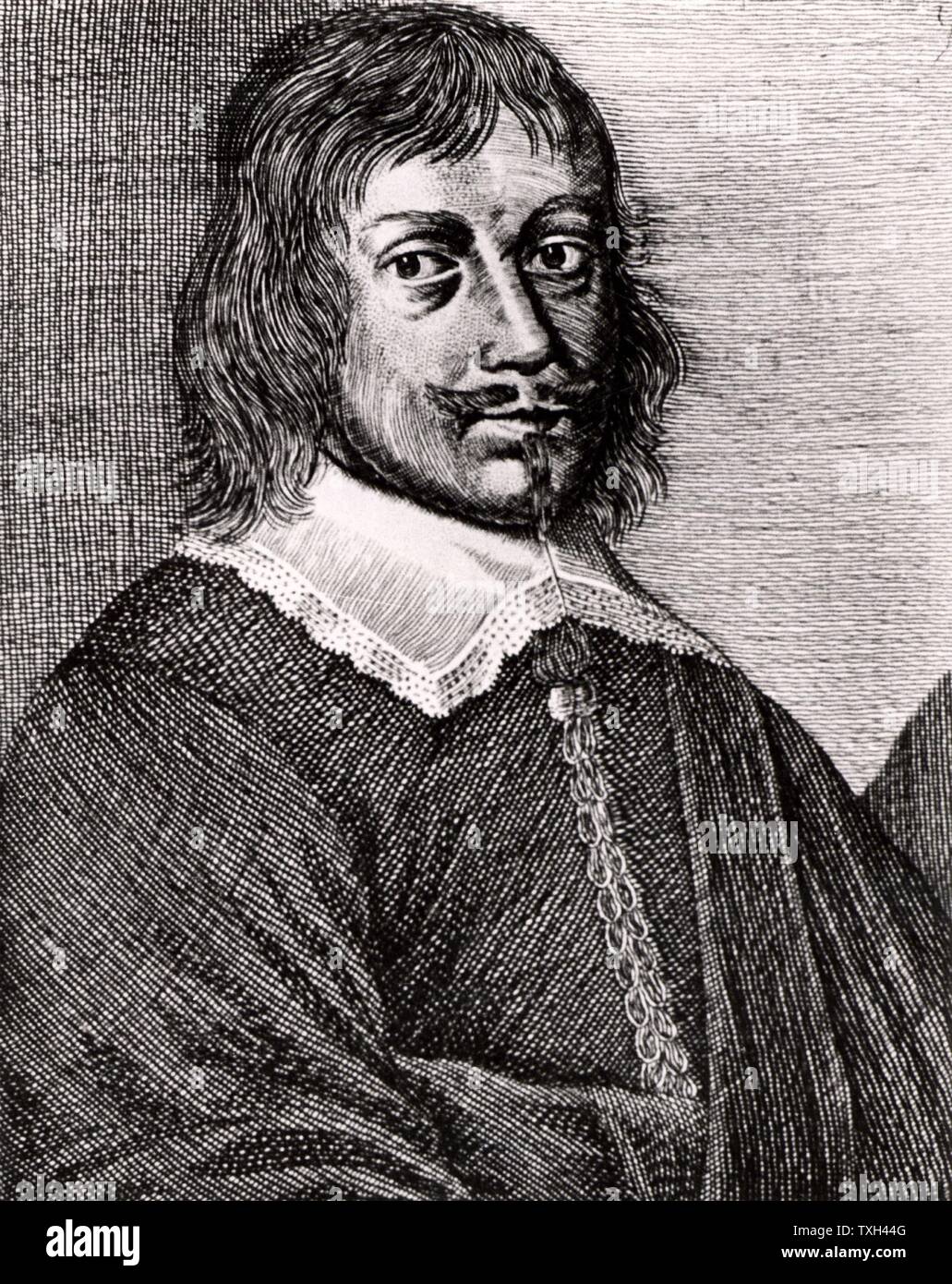 Tobias Andreae (1604-1676) calvinista tedesco. Professore di filosofia presso l Università di Groningen. Incisione da "Icones Virorum' da Friedrich Roth-Scholtz (Norimberga, 1725). Foto Stock