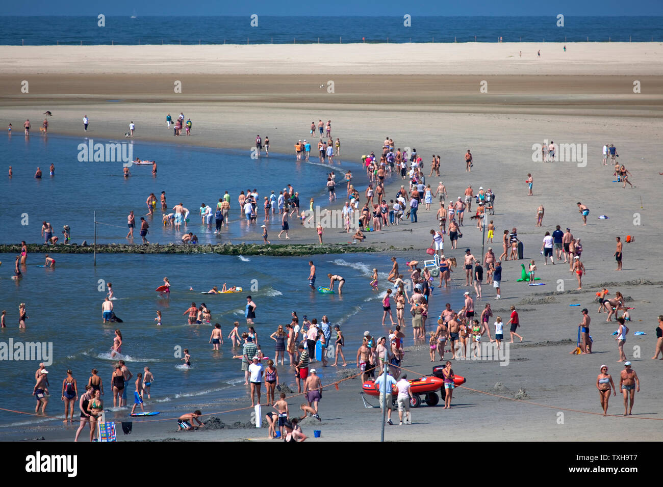 Geografia / viaggio, Germania, bassa Sassonia, Isole Frisone Orientali, Borkum, estate sulla spiaggia principale, diritti aggiuntivi-clearance-Info-non-disponibile Foto Stock