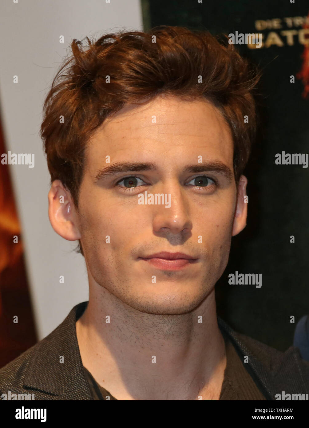 Sam Claflin arriva a una foto chiamata per il film "La fame di giochi: Incendio' durante la 66annuale internazionale di Cannes Film Festival di Cannes, Francia il 18 maggio 2013. UPI/David Silpa Foto Stock