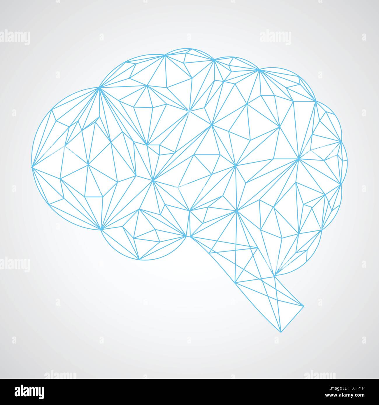 Concetto di connessione del cervello umano, vettore Illustrazione Vettoriale