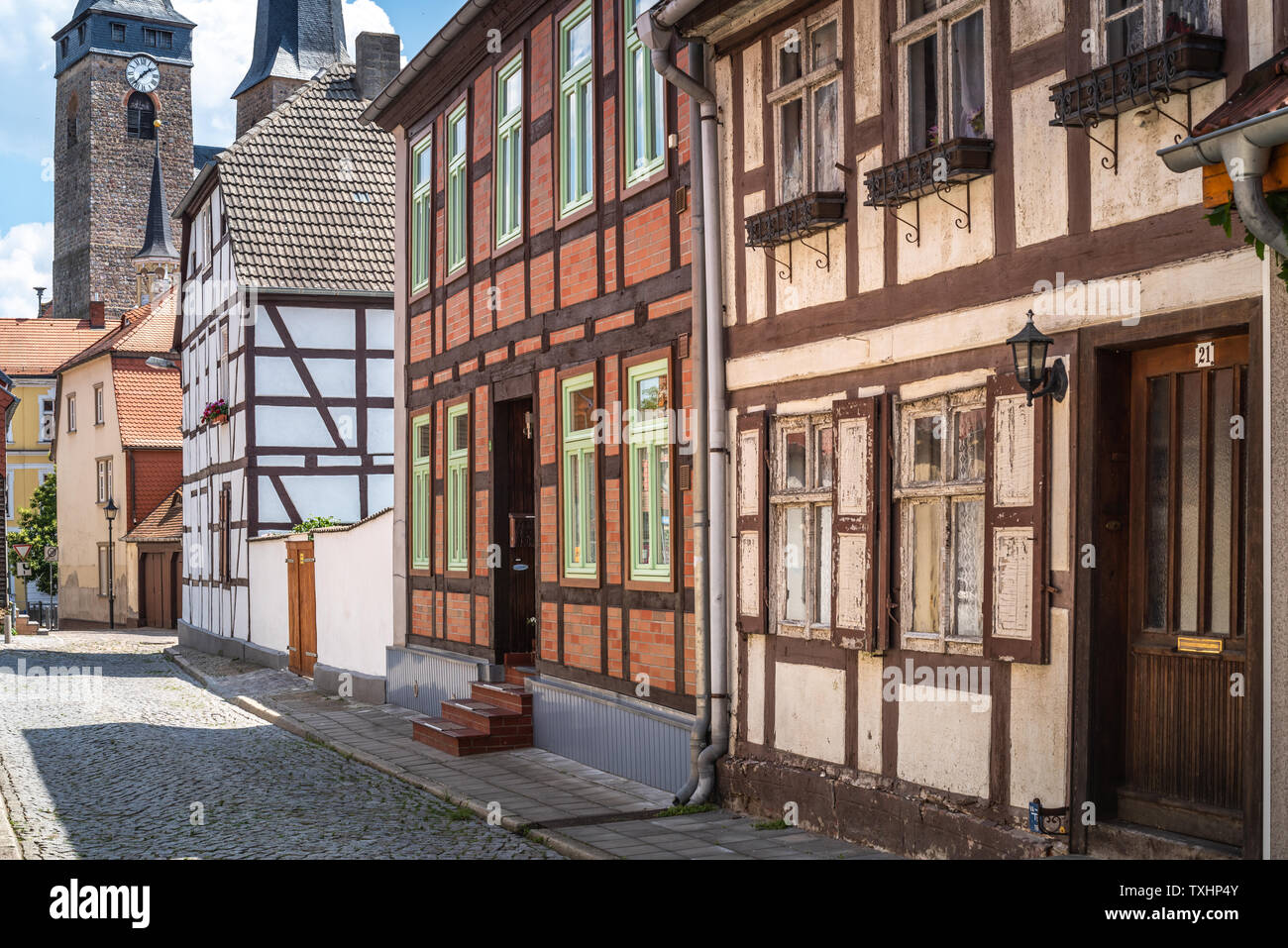 Burg bei Magdeburg, Sachsen-Anhalt, Sommer im Foto Stock