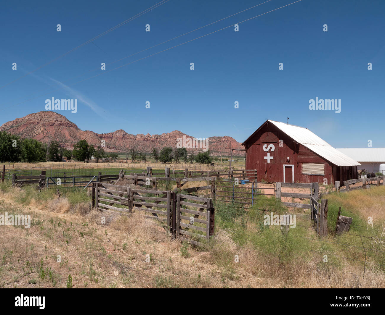 Ranch vicino al tubo Spring National Monument in Arizona USA Foto Stock