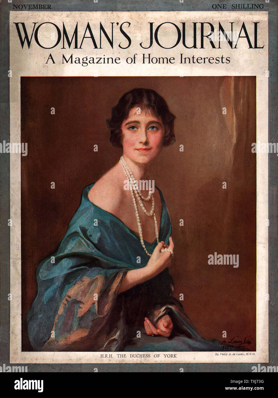 1927 Una donna ufficiale duchessa di York, Elizabeth, più tardi la Regina madre Foto Stock