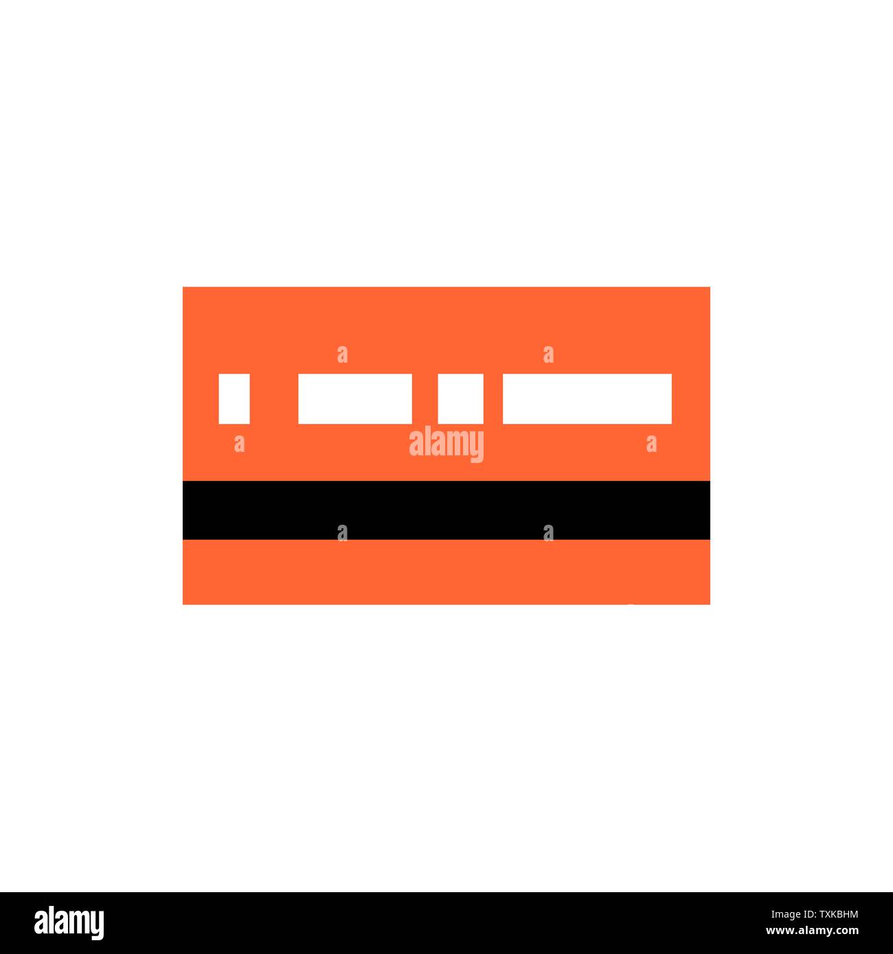 Scheda di identificazione o carta bancaria icona vettore. Riempito segno piatta per il concetto di mobile e web design. Illustrazione Vettoriale