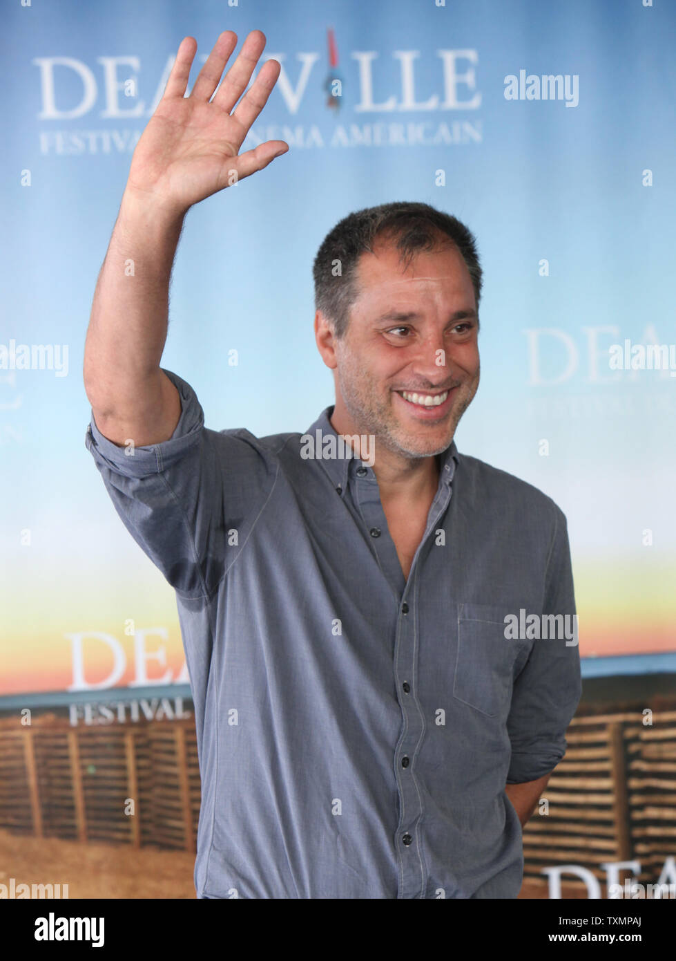 Eric Mendelsohn arriva a un photocall per il film "3 cortili' durante la trentaseiesima American Film Festival di Deauville a Deauville, Francia il 7 settembre 2010. UPI/David Silpa Foto Stock