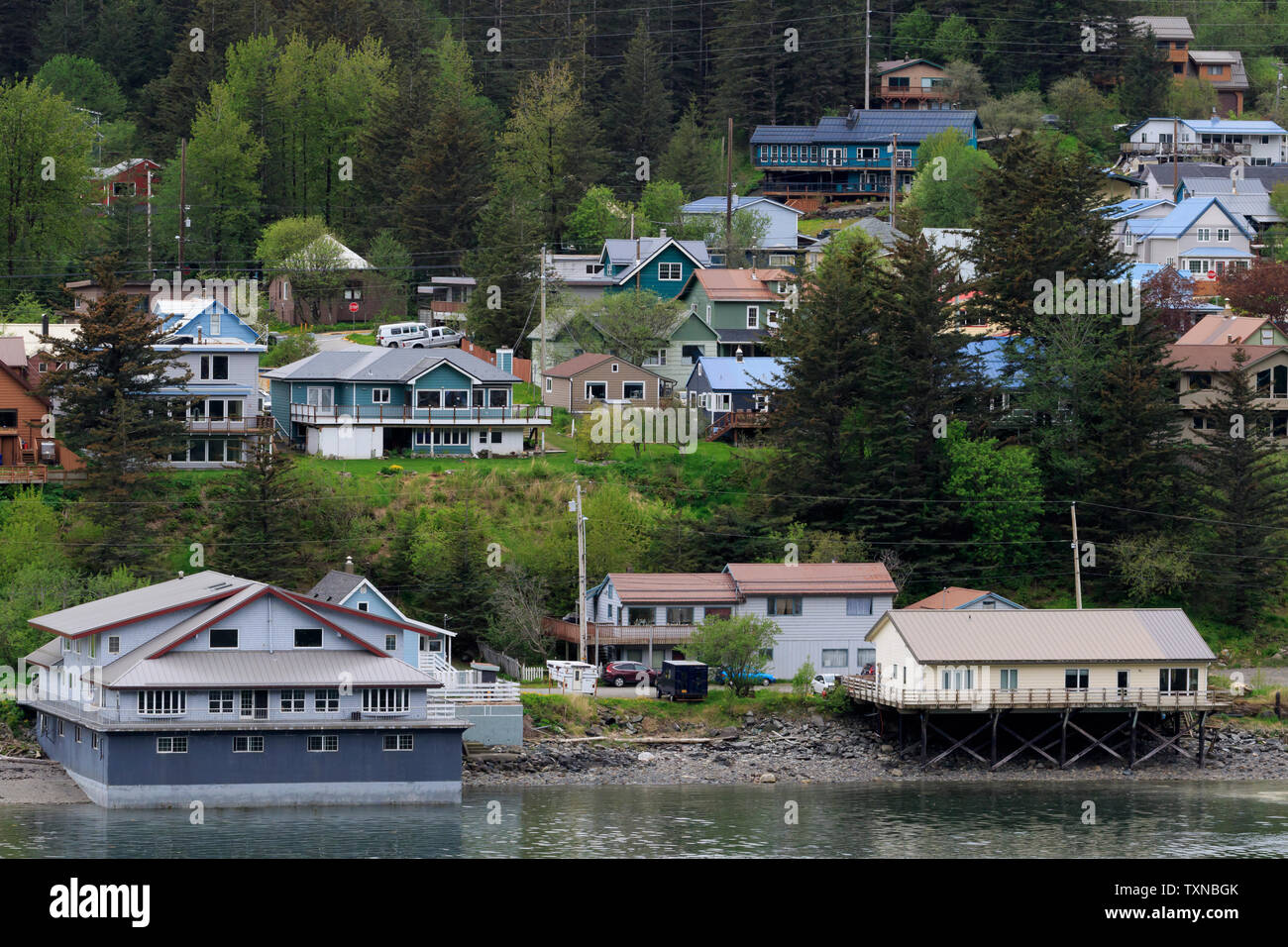 Isola di Douglas, Juneau, Alaska, STATI UNITI D'AMERICA Foto Stock