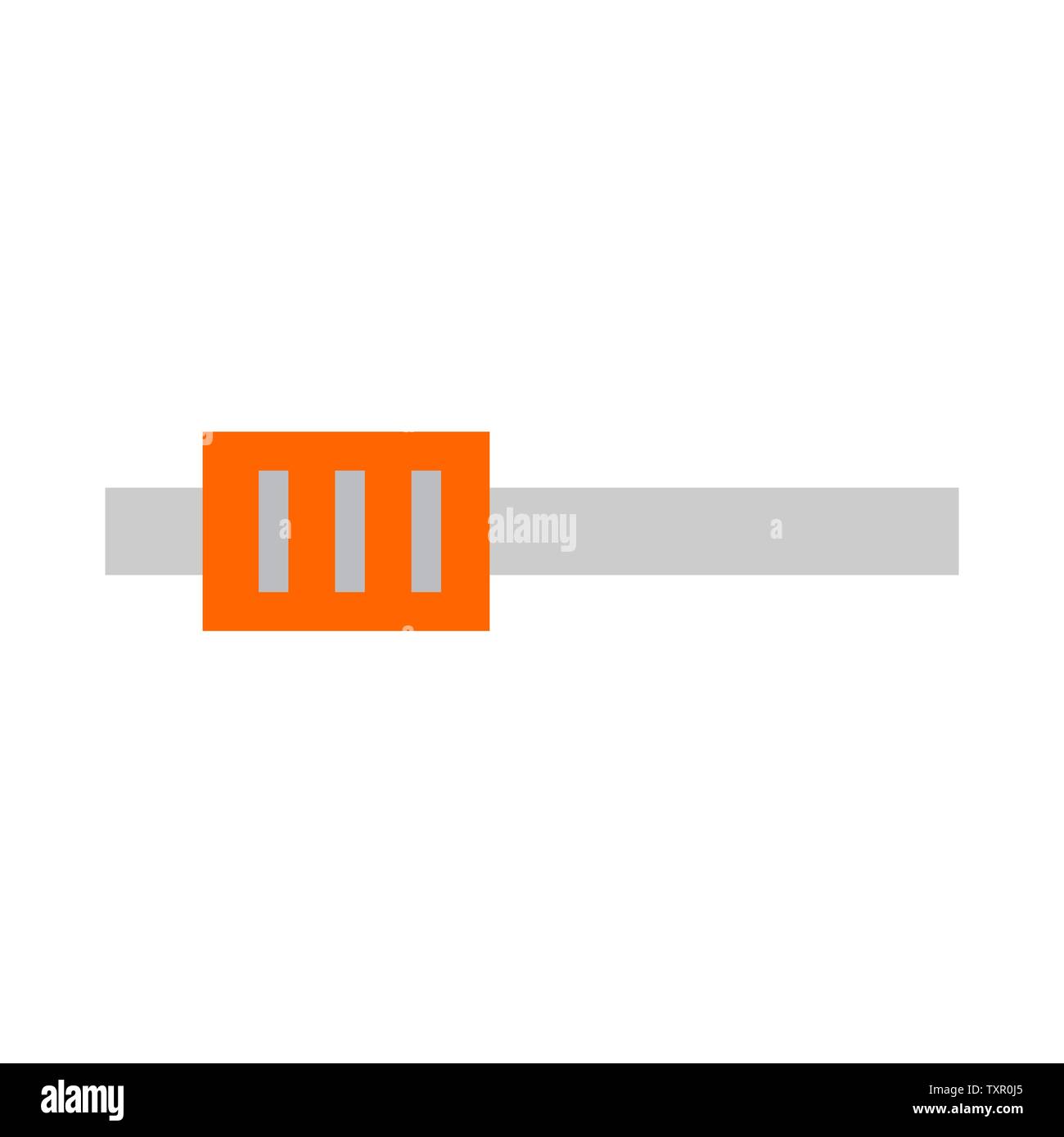 Mixer audio console Icona di linea per il web, mobile e infographics. Vettore icona isolato. Illuatration piana. Illustrazione Vettoriale