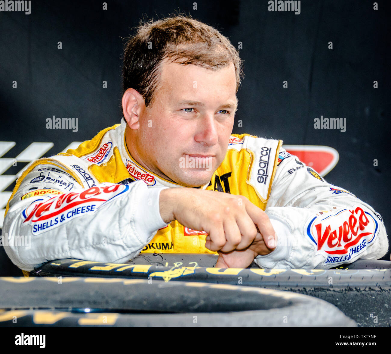 Ryan Newman attende l'inizio della pratica per il 2017 Brickyard 400, al Motor Speedway di Indianapolis sulla luglio 22, 2017 a Indianapolis, Indiana. Foto di Edwin Locke/UPI Foto Stock