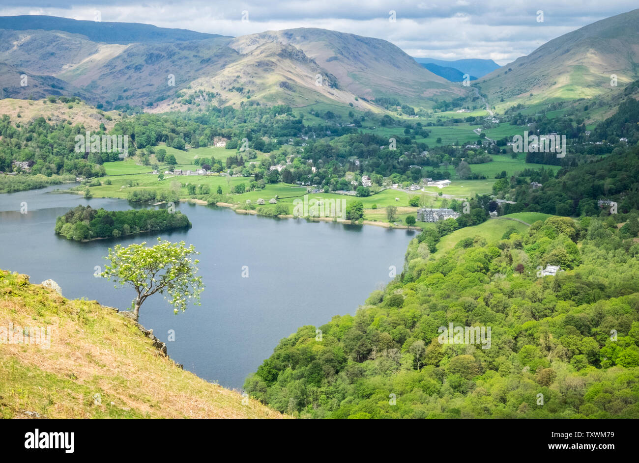 Ambleside,il Lake District,Lake District,Laghi,Laghi,il Parco nazionale del Lake District,Parco Nazionale,Cumbria,l'Inghilterra,inglese,Gran Bretagna,British,GB,UK, Foto Stock