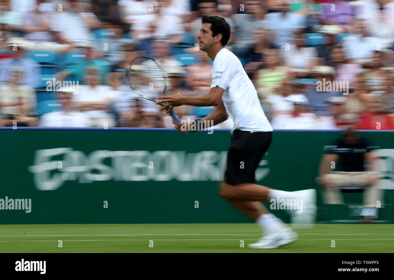 Il Brasile è Marcelo Melo in azione con il compagno di squadra Andy Murray contro Juan Sebastian cavo e Robert Farah durante il giorno tre della natura internazionale della valle in Devonshire Park, Eastbourne. Foto Stock
