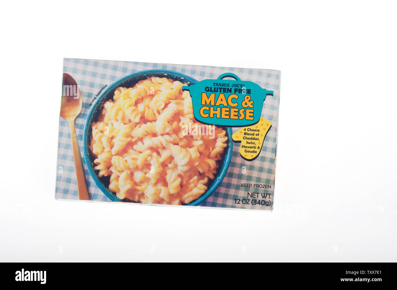 Trader Joe's congelati senza Glutine Mac & Cheese Foto Stock