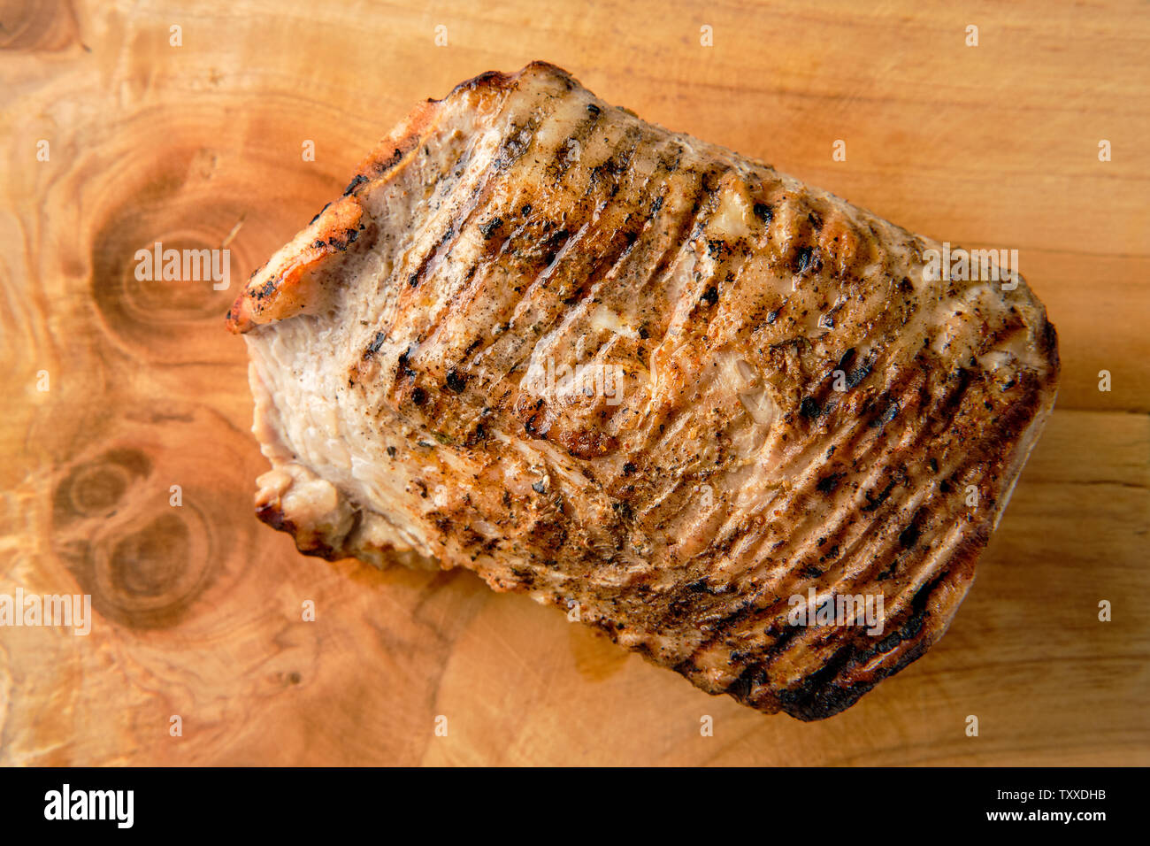 La pace al forno di carne sul bordo di taglio Foto Stock