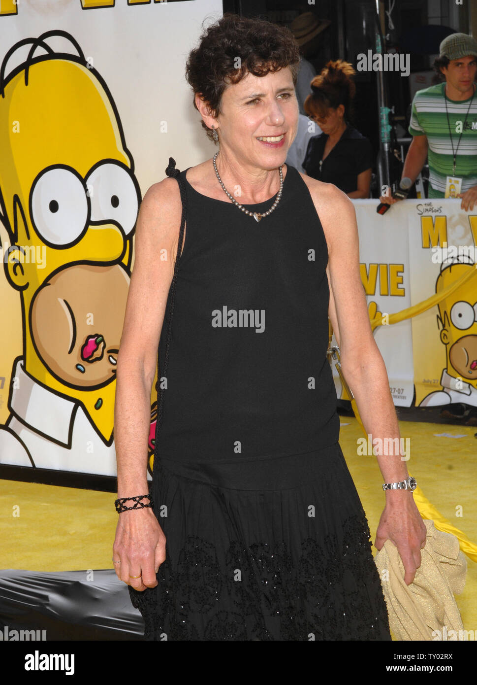 Julie Kavner, la voce di Marge Simpson nel animato motion picture commedia "The Simpsons Movie", arriva alla premiere del film in The Westwood sezione di Los Angeles il 24 luglio 2007. (UPI foto/Jim Ruymen) Foto Stock