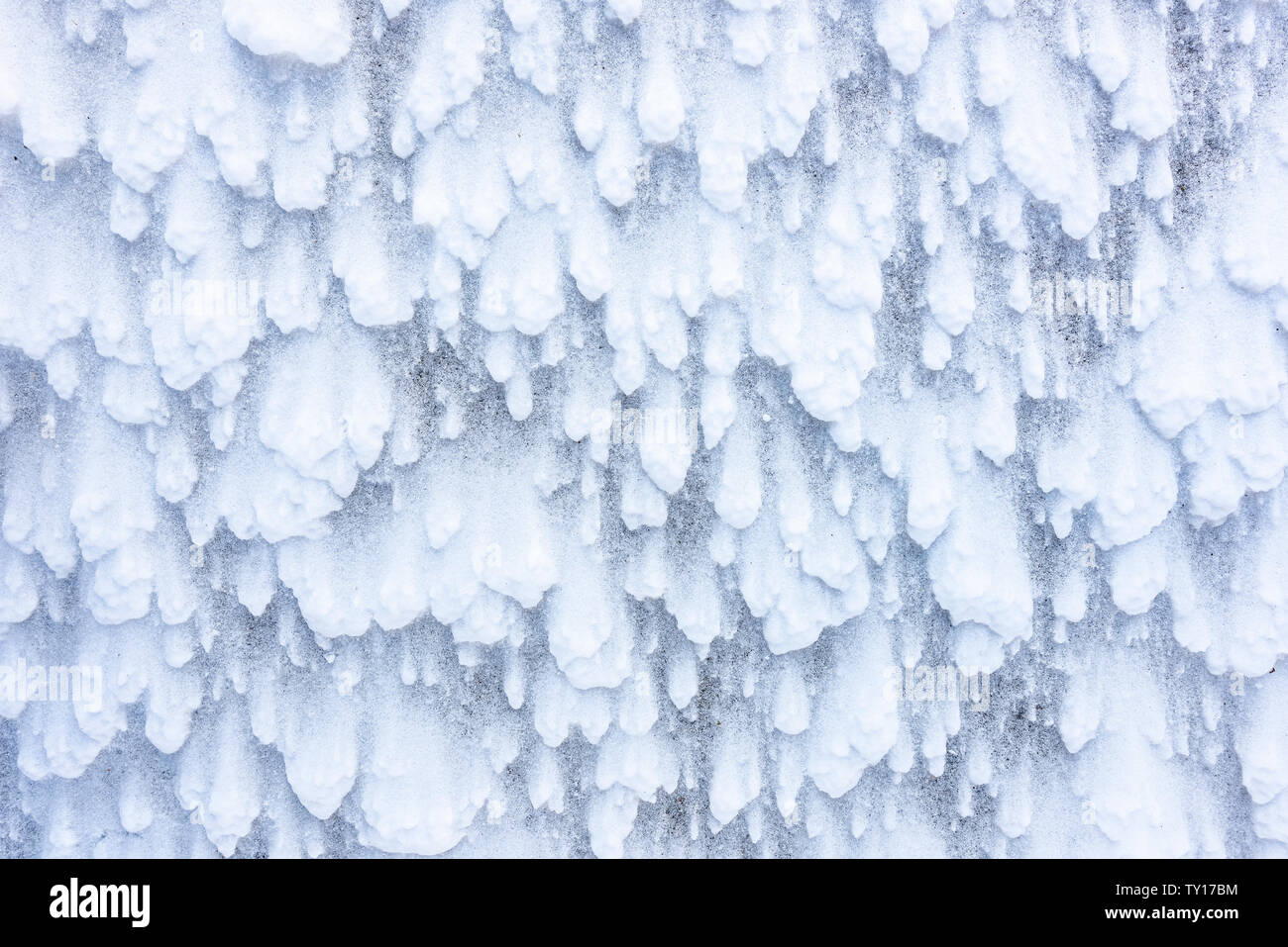 Vento-neve soffiata patterns, tardo inverno tempesta di neve, Nord America Orientale, da Dominique Braud/Dembinsky Foto Assoc Foto Stock