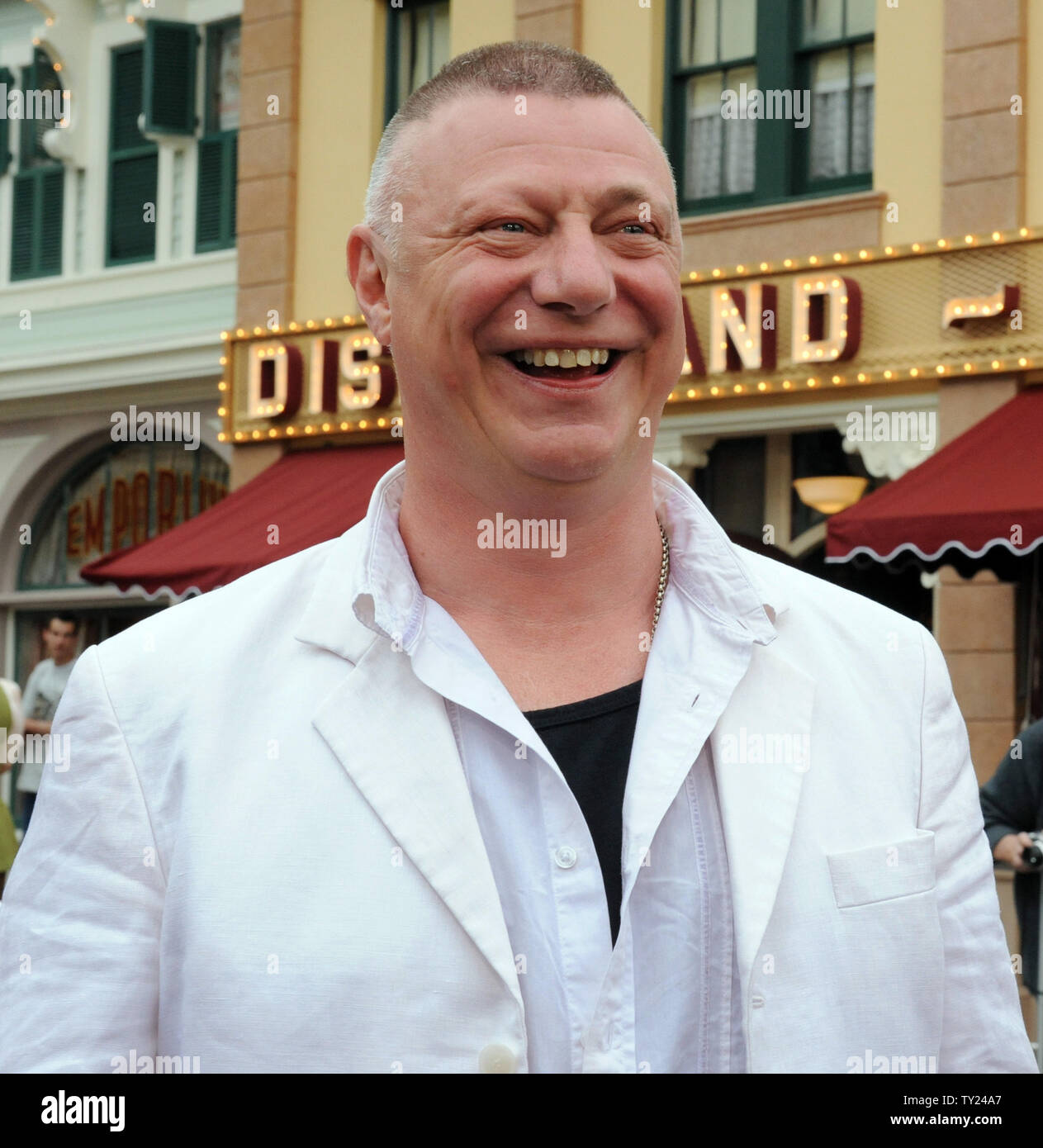 Ian Mercer, un membro del cast in motion picture fantasy "Pirati dei Caraibi: il forestiero maree', assiste la premiere del film a Disneyland di Anaheim, in California il 7 maggio 2011. UPI/Jim Ruymen Foto Stock