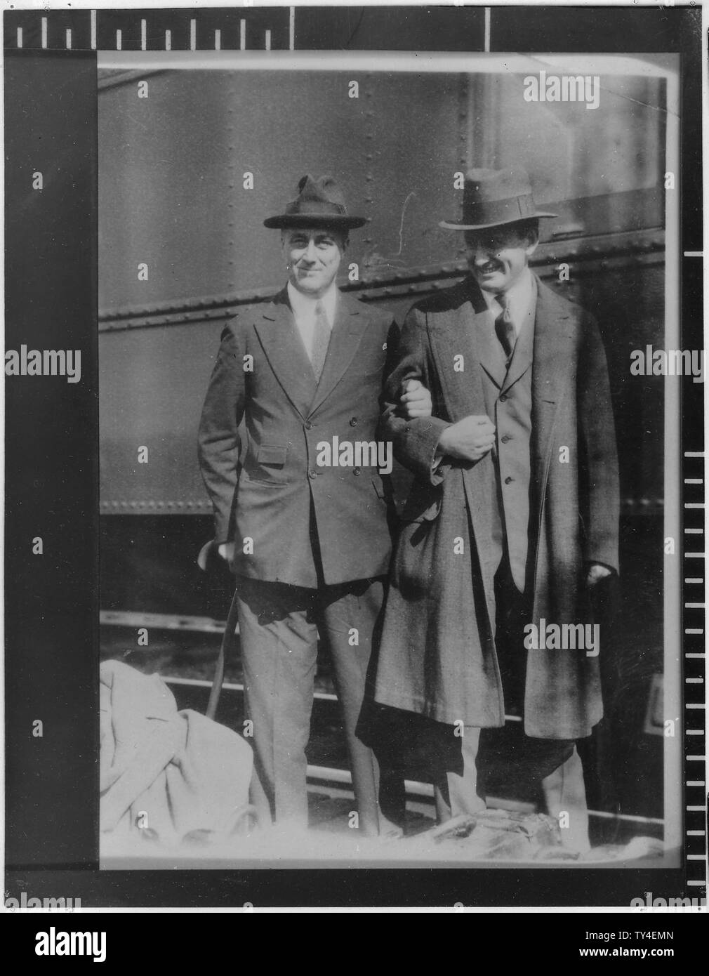 Roosevelt e Henry Morgenthau Jr Foto Stock