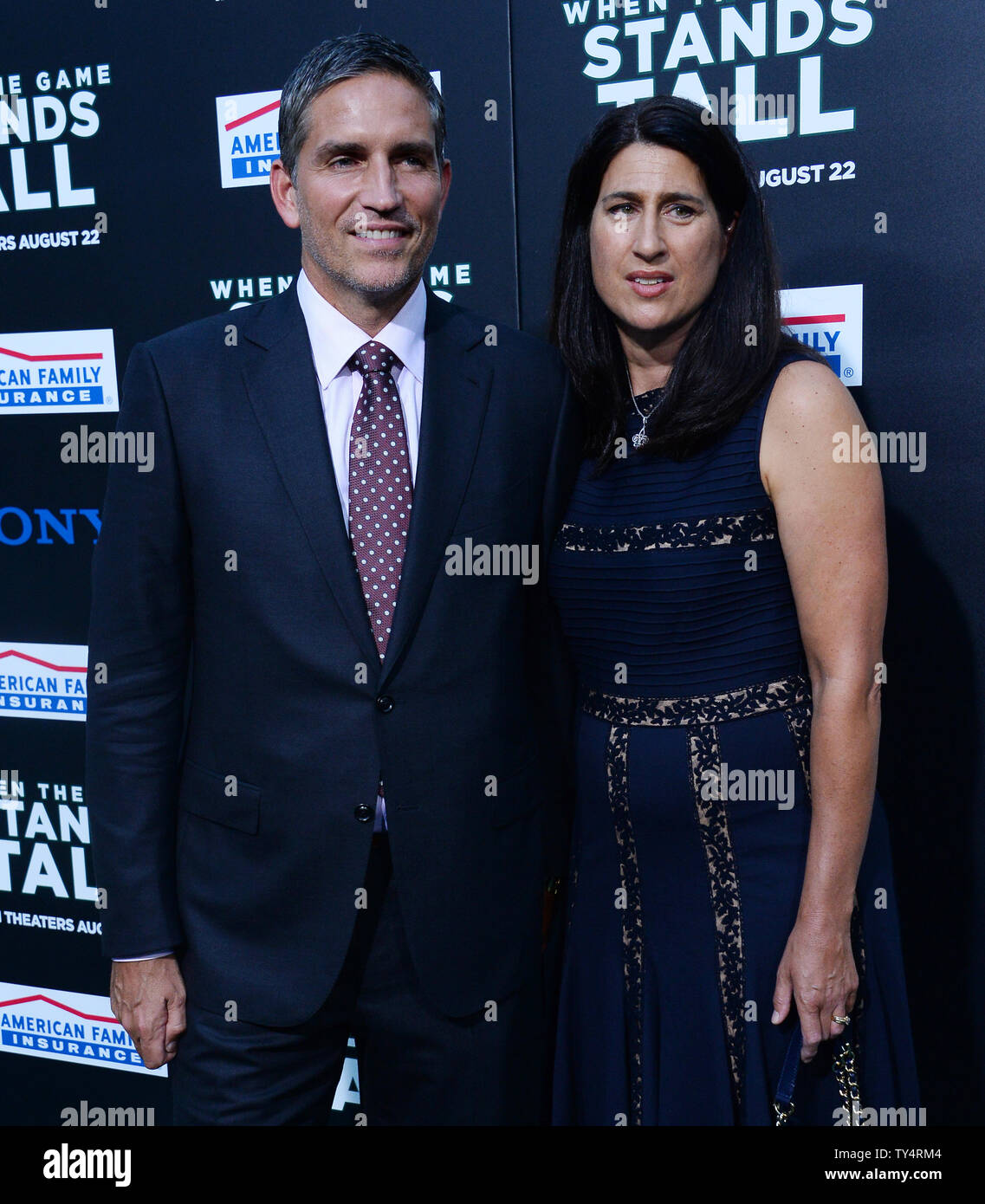 Membro del cast Jim Caviezel e sua moglie Kerri Browitt Caviezel ...