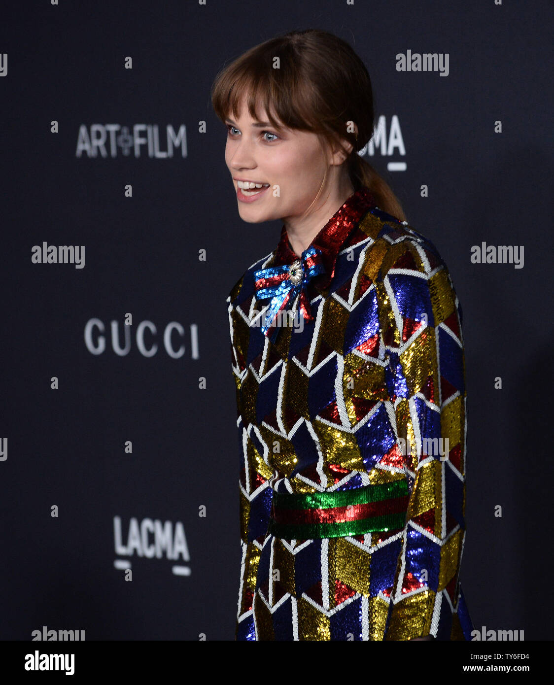 L'attrice Makenzie Leigh assiste il LACMA Art + Film gala in onore di Robert Irwin e Kathryn Bigelow presso il Los Angeles County Museum of Art di Los Angeles il 29 ottobre 2016. Foto di Jim Ruymen/UPI Foto Stock