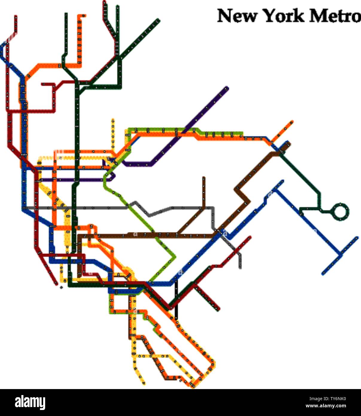 La Mappa Della Metropolitana Di New York// - Marco Salmoiraghi - Foto 6