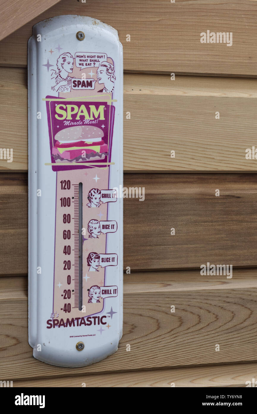 Spamtastic, spam termometro Foto Stock