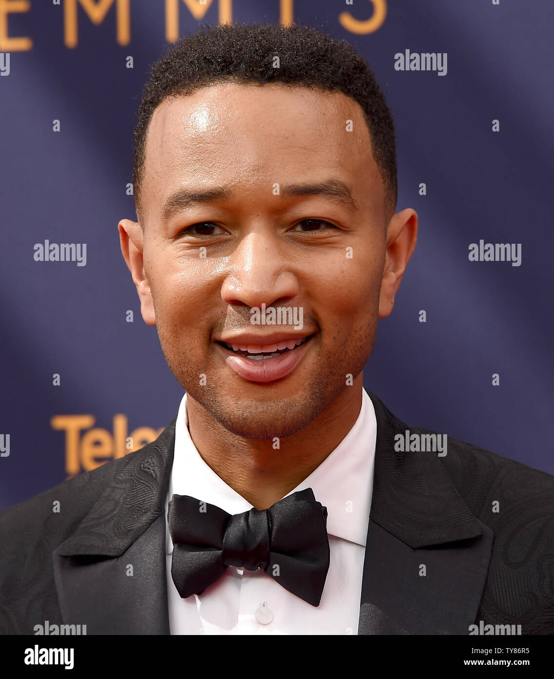 Il cantante John Legend assiste il Creative Arts Emmy Awards presso il Microsoft Theatre di Los Angeles il 9 settembre 2018. Foto da Gregg DeGuire/UPI Foto Stock