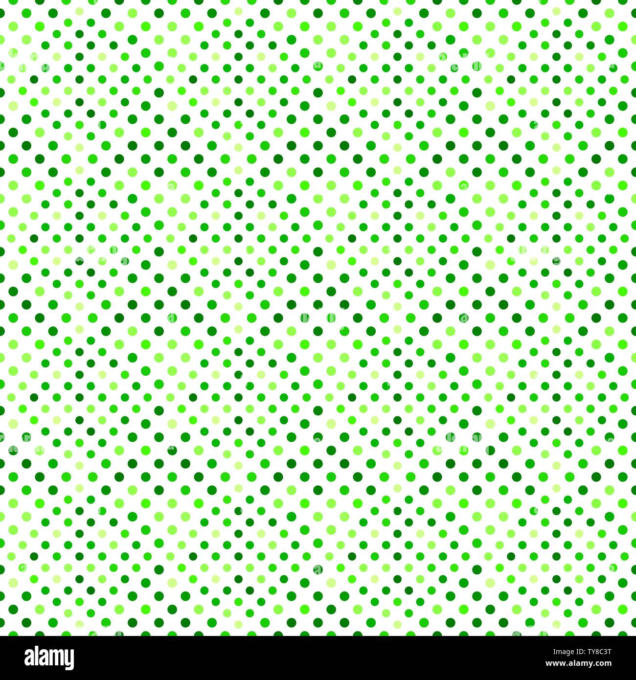 Geometrica circolare seamless pattern design sfondo - abstract verde grafica vettoriale Illustrazione Vettoriale