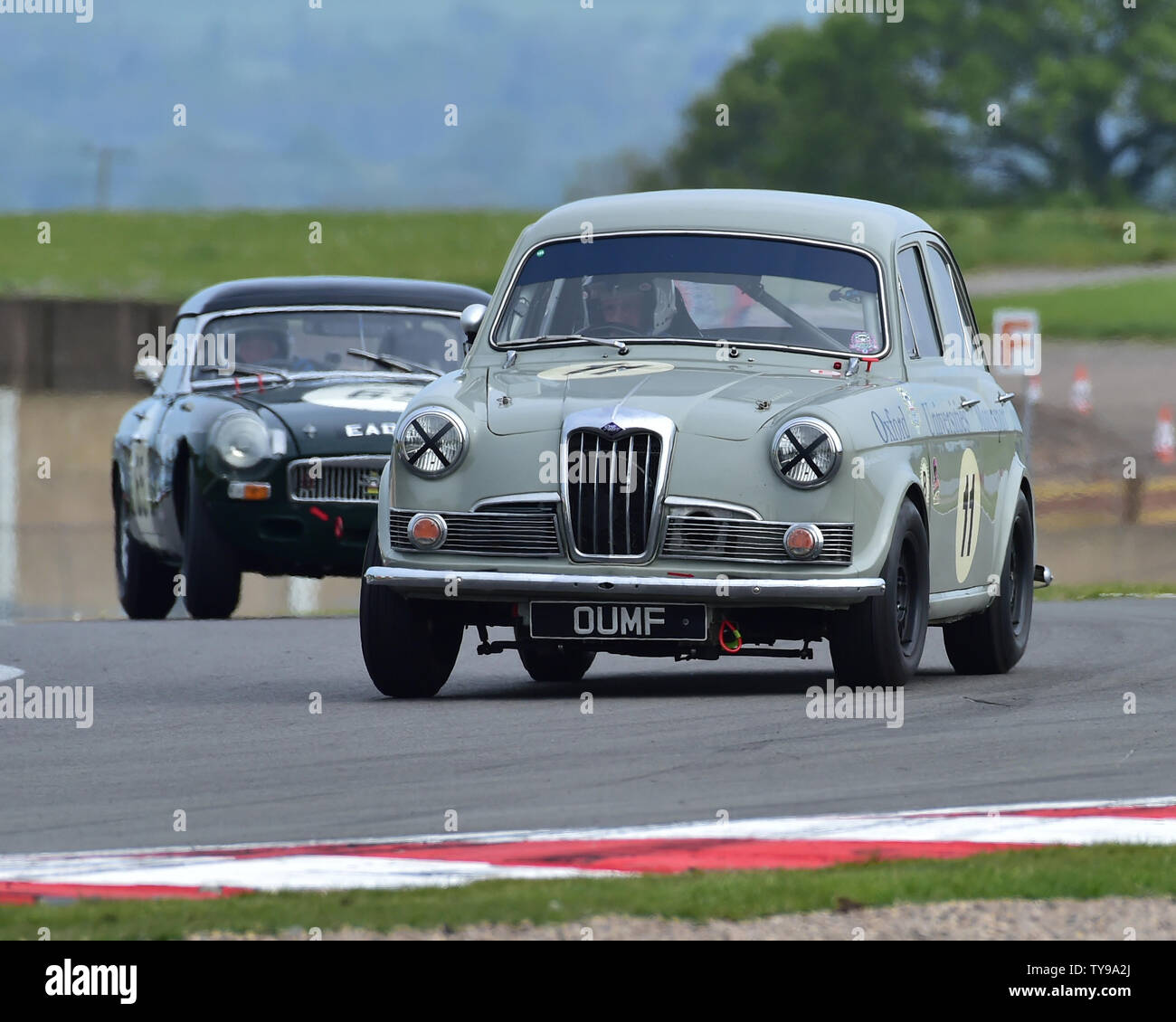 Ding Boston, Riley unidirezionale-cinque OUMF, HRDC tutte le stelle, Pre-66, auto sportive, vetture GT, Touring Cars, Donington storica festa, maggio 2019, motore raci Foto Stock