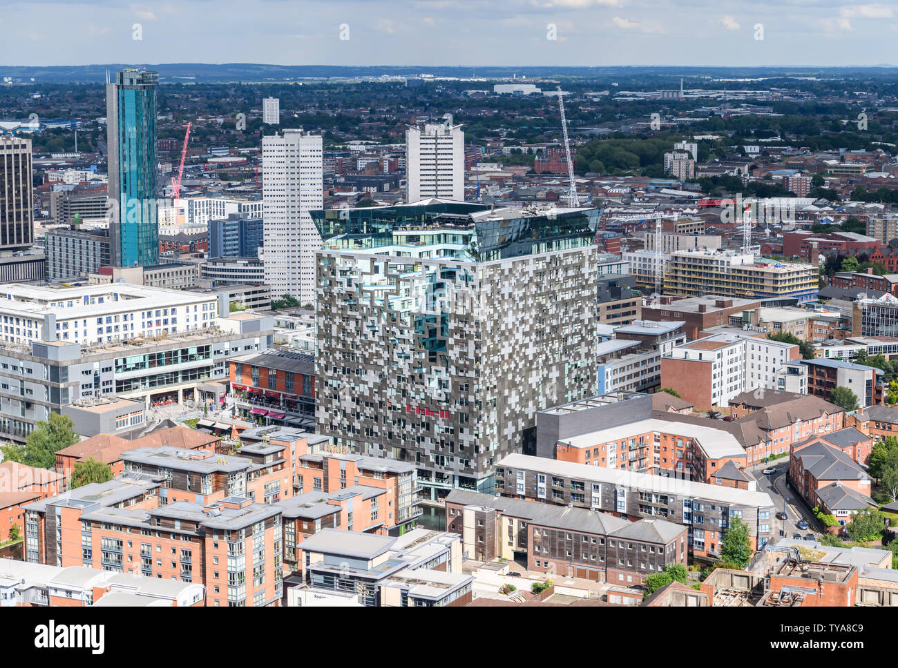 The Cobe, parte dello sviluppo di Mailbox nel centro di Birmingham. Progettato dall'architetto Ken Shuttleworth. Foto Stock