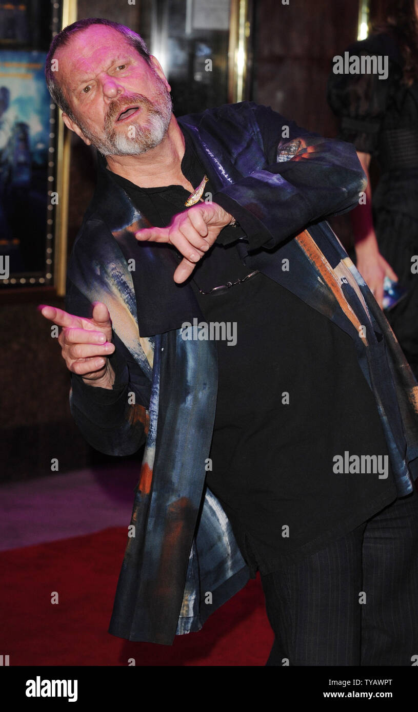 Regista americano Terry Gilliam assiste la premiere del 'Imaginarium del dottore Parnassus' all impero, Leicester Square a Londra il 6 ottobre 2009. UPI/Rune Hellestad Foto Stock