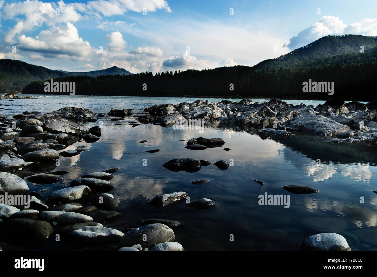 Il fascino e la bellezza della natura incontaminata di Altai Foto Stock