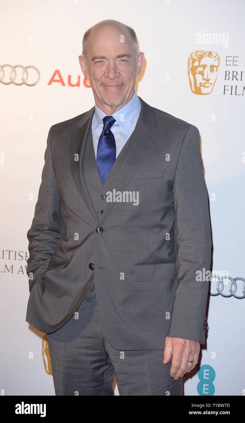 Attore americano JK Simmons assiste il 'nomination BAFTA Party" al Kensington Palace di Londra il 7 febbraio 2015. UPI/ Rune Hellestad Foto Stock