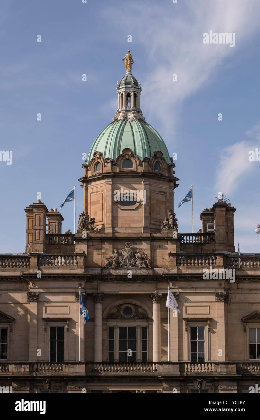 La Lloyds Banking Group HQ è un neoclassico ricostruire Vittoriano dell'originale edificio Georgiano sulla Montagnola , Edimburgo, Scozia Foto Stock