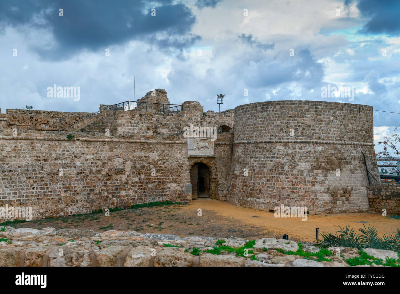 Porto Rocca, Othello tower, Famagosta, Cipro del Nord Foto Stock