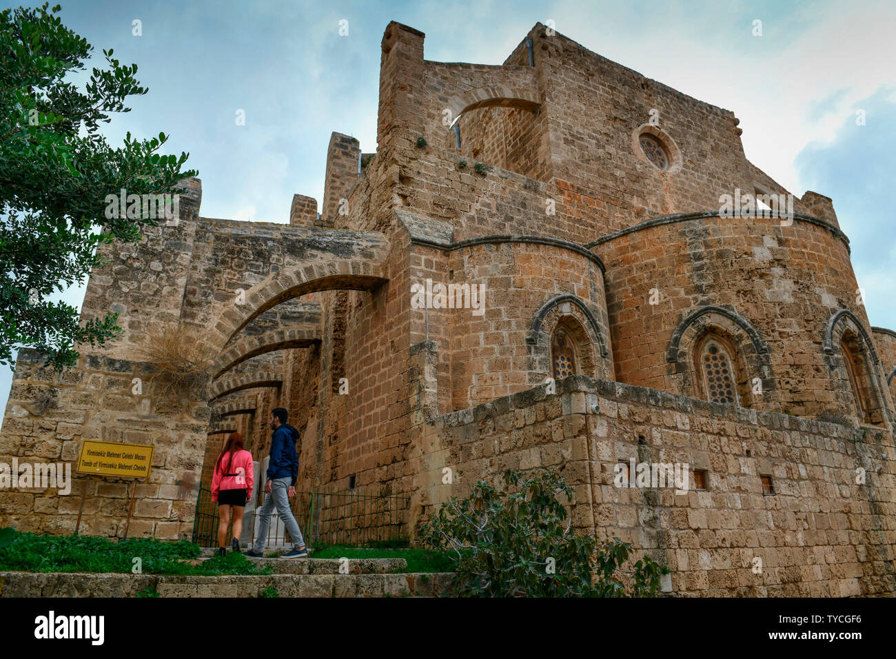 Sinan Pasha moschea, chiesa di San Pietro e di San Paolo, Famagosta, la parte settentrionale di Cipro Foto Stock