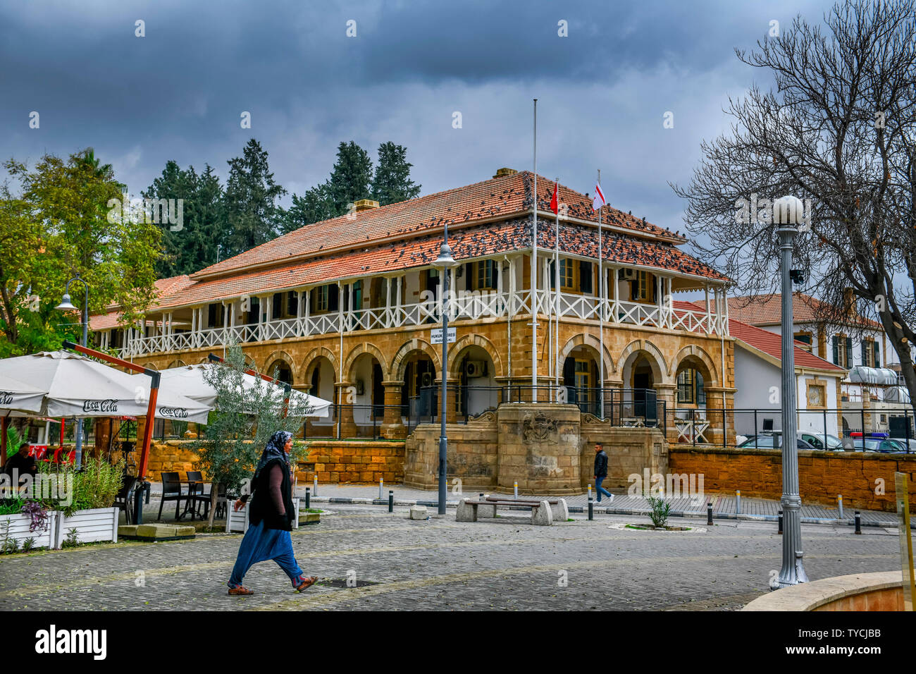 Gericht Hukuk Dairesi, Nikosia, Tuerkische Republik Nordzypern Foto Stock