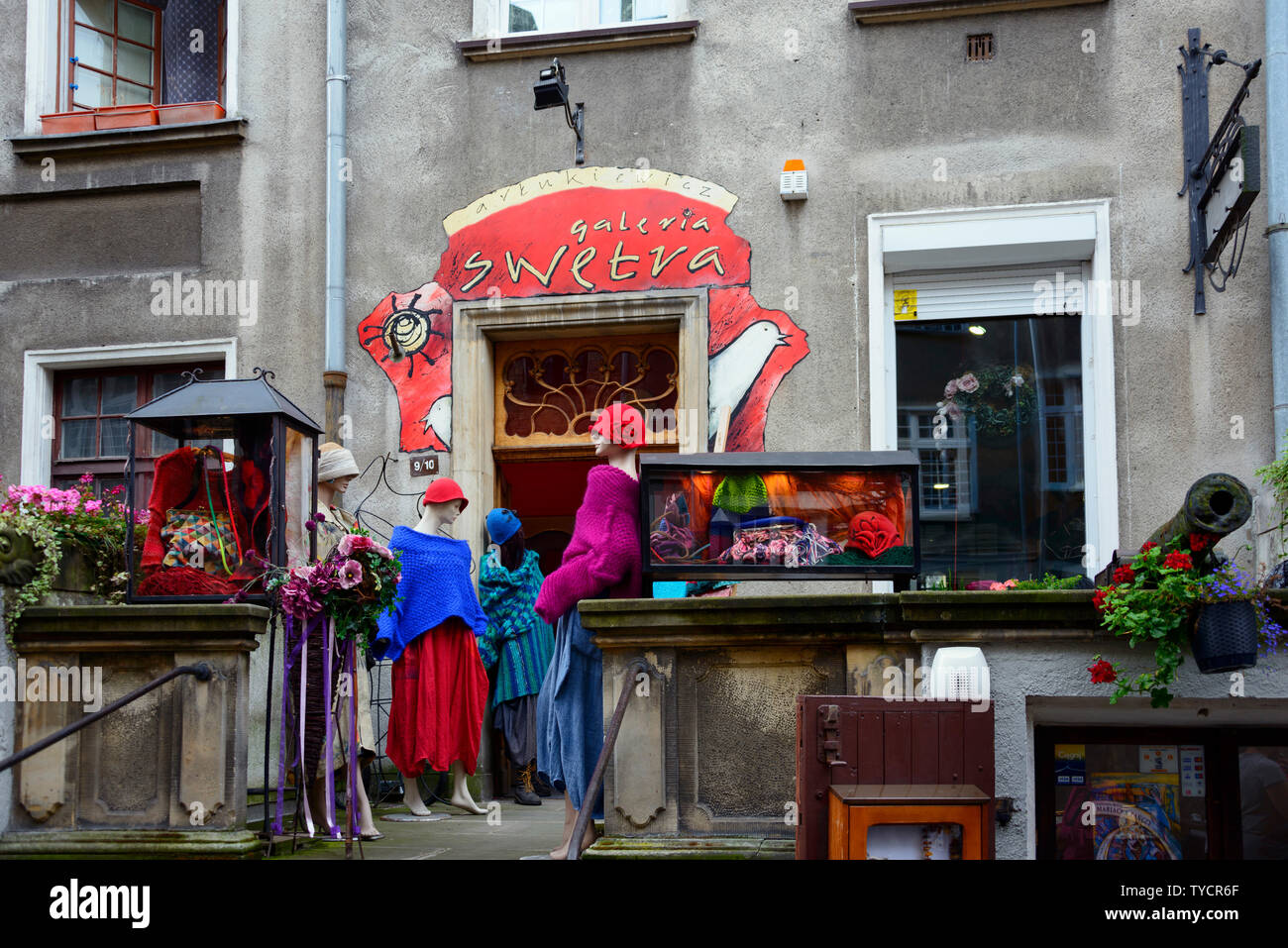 Gioielli e gallerie, Mariacka Street, Città Vecchia, Danzica Pommerania, Polonia Foto Stock