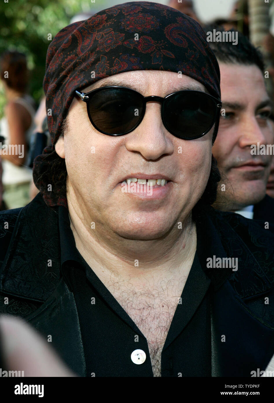 Steve Van Zandt (Silvio Dante) arriva per i soprani episodio finale visualizzazione al Seminole Hard Rock Hotel & Casino in Hollywood Florida il 10 giugno 2007. (UPI foto/Michael Bush) Foto Stock