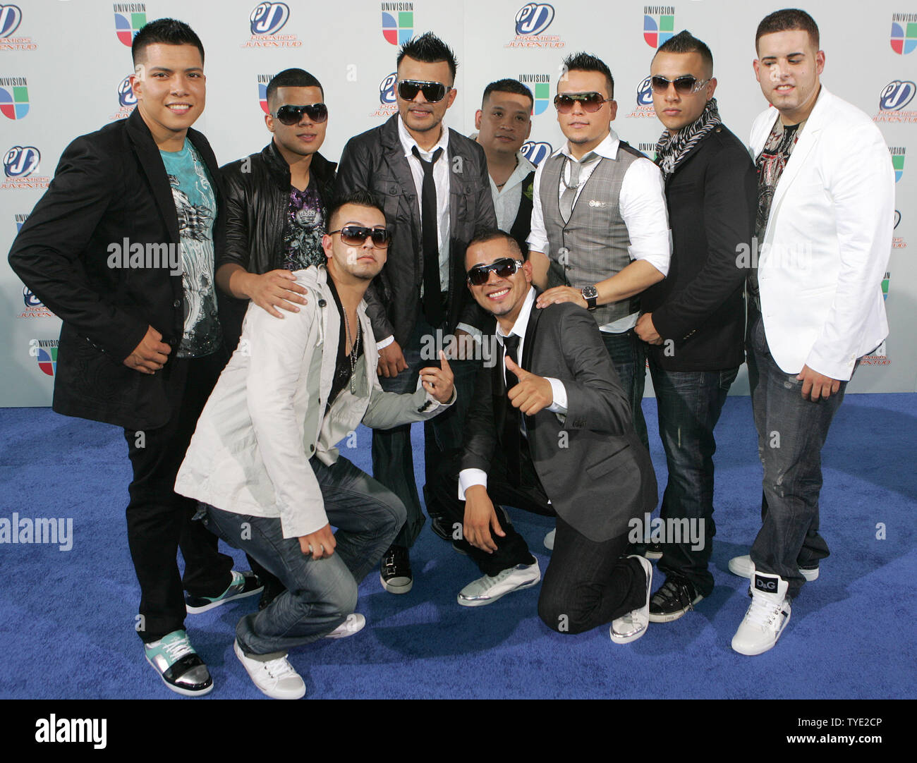 Alacranes Musical arriva per il 2009 Premios Juventud Awards presso l'Università di Miami Centro BankUnited in Coral Gables, Florida il 16 luglio 2009. (UPI foto/Michael Bush) Foto Stock